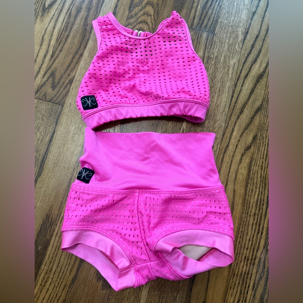 Pink Two-Piece Kandi Kouture dance set